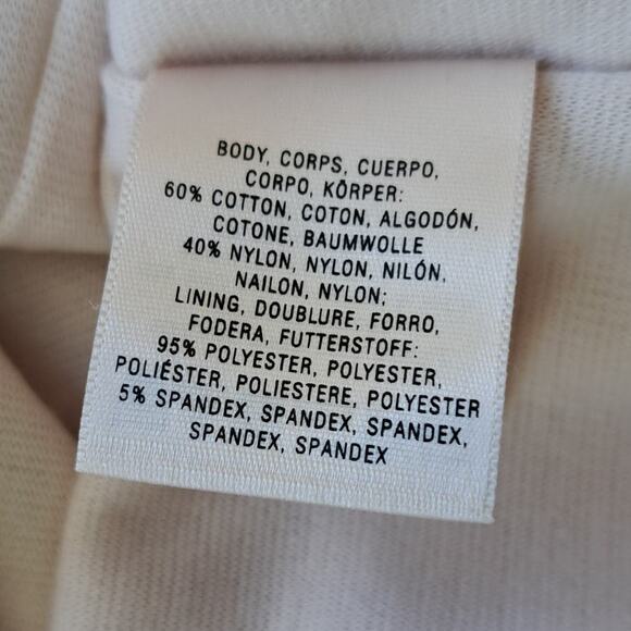 Anthropologie Maeve Lefkara Lace Dress Size Medium Blush 3/4 Sleeve - Picture 8 of 8